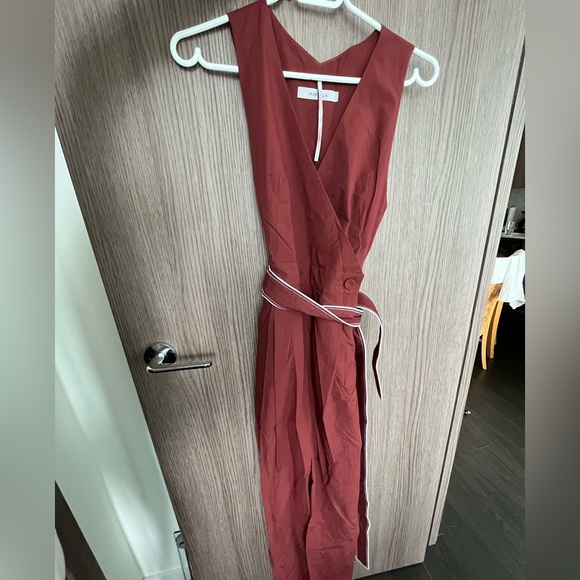 Marella Stretch Jumpsuit in Chocolate colour - Picture 5 of 7